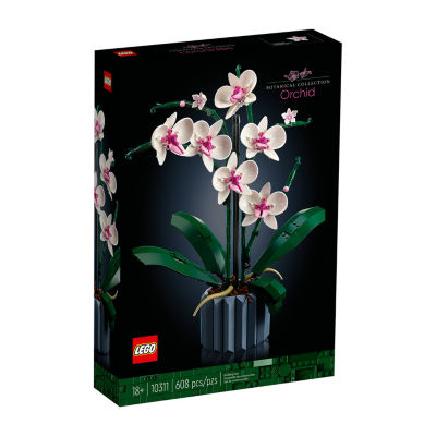 Orchid Plant Decor Building Kit (608 Pieces)