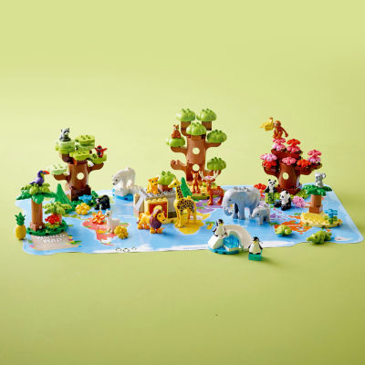 LEGO DUPLO Town Wild Animals of the World 10975 Building Set (142 Pieces)