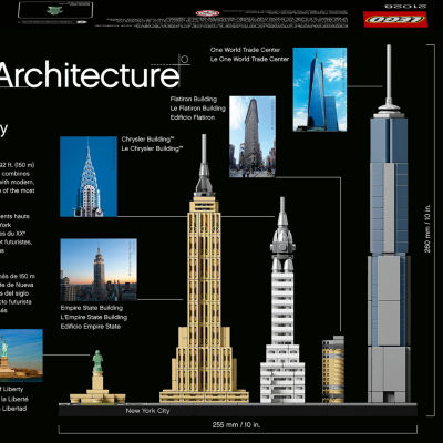 Architecture Skyline Collection: New York Building Kit (598 Pieces)