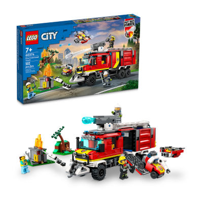 City Fire Command Truck Building Toy Set (502 Pieces)