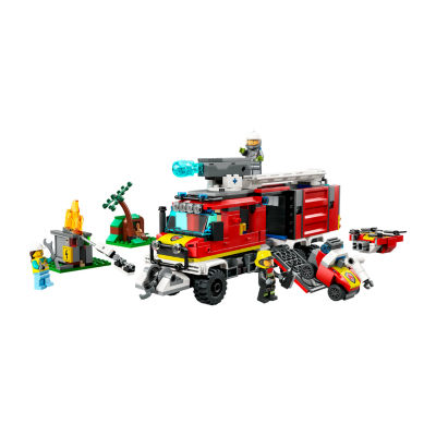 City Fire Command Truck Building Toy Set (502 Pieces)