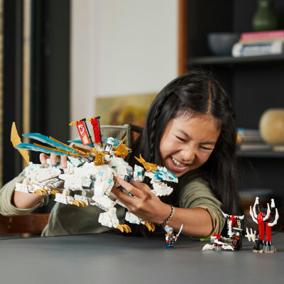 Ninjago Zanes Ice Dragon Creature Building Toy Set (973 Pieces)