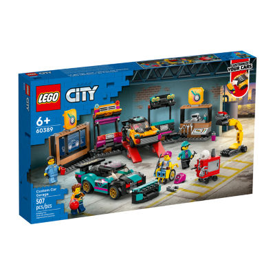 City Custom Car Garage Building Toy Set (507 Pieces)