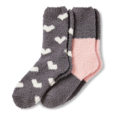 Mixit Cozy Womens 2 Pair Crew Socks