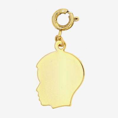 1928 Gold Tone Boy Brass Charm