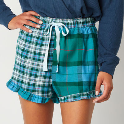 Juniors Flannel Shorts