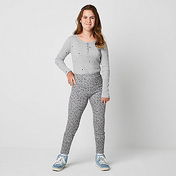Thereabouts Fleece Lined Little & Big Girls Easy-on + Easy-off Seated Wear  Adaptive Full Length Leggings - JCPenney