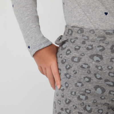 Thereabouts Fleece Lined Little & Big Kid Girls Easy-on + Easy-off Seated Wear Knit Full Length Leggings