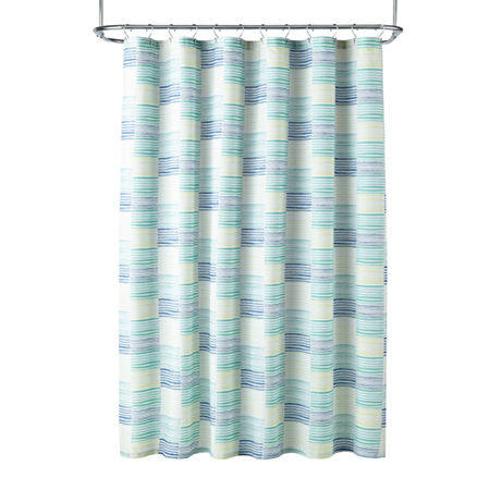 Home Expressions Watercolor Check Shower Curtain, One Size, Multiple Colors