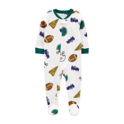 Carter's Baby Boys Footed Fleece Long Sleeve One Piece Pajama