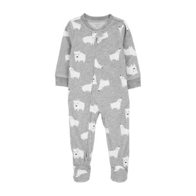 Carter's Baby Boys Footed Fleece Long Sleeve One Piece Pajama