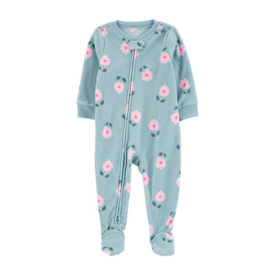 Carter's Baby Girls Footed Fleece Long Sleeve One Piece Pajama