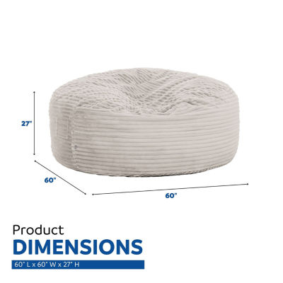 Sealy® Bala Corduroy Memory Foam Bean Bag Chair