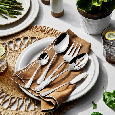 Henckels Alcea 65-pc. 18/10 Stainless Steel Flatware Set, Color