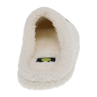 Joe Boxer Micro Sherpa Heart Clog Womens Memory Foam Clog Slippers