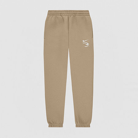 Nike 3BRAND by Russell Wilson Big Kid Boys Cuffed Mid Rise Regular Fit Jogger Pant, Small, Beige