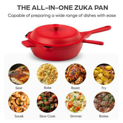 Granitestone Zuka Everyday Multi-Functional 8" Pan Cooking System