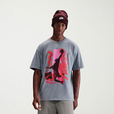 Nike Mens Crew Neck Short Sleeve Regular Fit Big and Tall Graphic T-Shirt