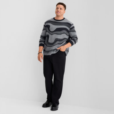 Stylus Big and Tall Mens Crew Neck Long Sleeve Pullover Sweater