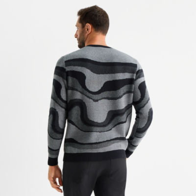 Stylus Mens Crew Neck Long Sleeve Pullover Sweater