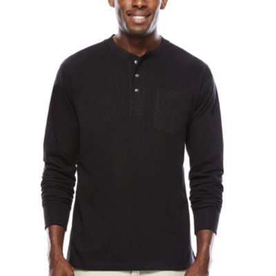 Smiths Workwear Mens Long Sleeve Regular Fit Henley Shirt