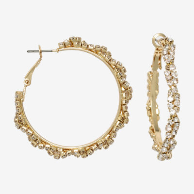 Mixit Hypoallergenic Gold Tone Hoop Earrings