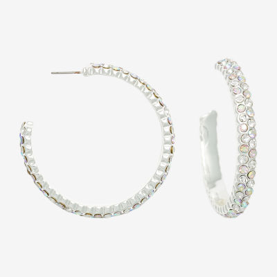 Mixit Womens 45.1mm Hoop Earrings