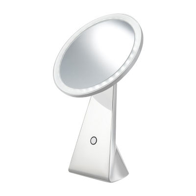 NuBrilliance Cordless 8'' Diameter 5X Rechargeable Magnification Mirror