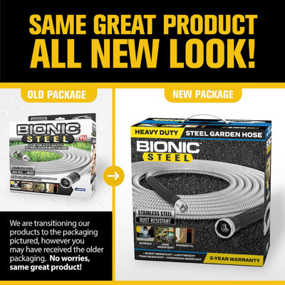 Bionic Steel Heavy Duty Stainless Steel Garden Hose