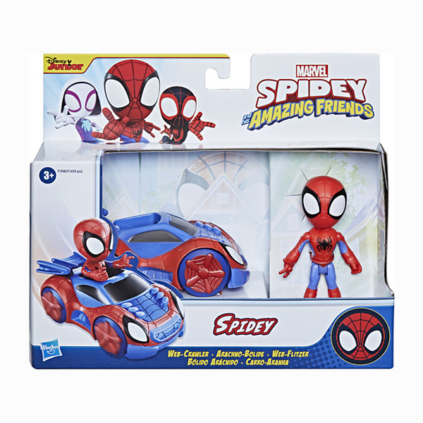 Disney Collection Marvel Spidey And Friends Vehicle And Figure