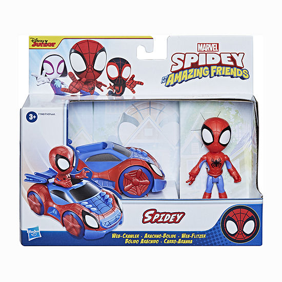 Marvel Spidey And Friends Vehicle And Figure