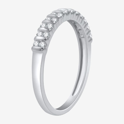 I Said Yes (H-I / I1) 1/4 CT. T.W. Lab Grown White Diamond Sterling Silver Anniversary Wedding Band