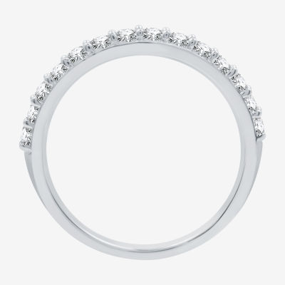 I Said Yes (H-I / I1) Womens 1 CT. T.W. Lab Grown White Diamond Sterling Silver Round Side Stone Halo Bridal Set