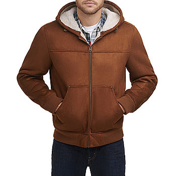 Levi's Mens Faux Shearling Hoody Bomber - JCPenney