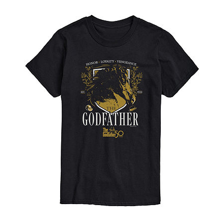Novelty T-shirts The Godfather Mens Crew Neck Short Sleeve Regular Fit Graphic T-shirt In Black