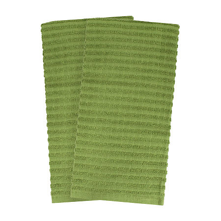 Ritz Royale Solid 2-pc. Kitchen Towels, One Size, Green