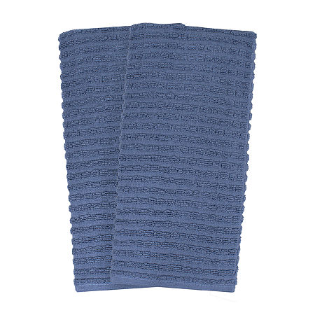 Ritz Royale Solid 2-pc. Kitchen Towels, One Size, Blue