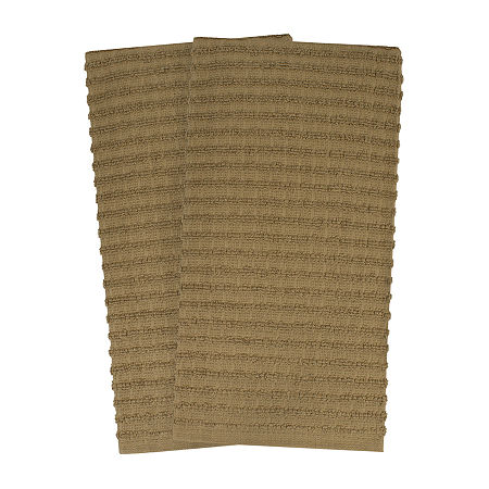 Ritz Royale Solid 2-pc. Kitchen Towels, One Size, Brown