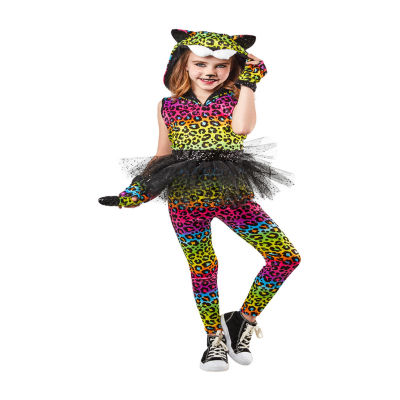 Little & Big Unisex Neon Leopard Little & Big Kid Costume Costume