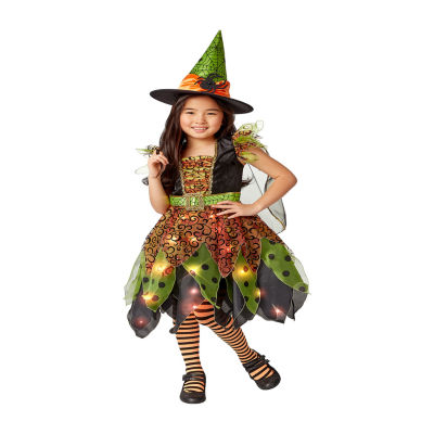 Little & Big Girls Light Up Fairy Witch 2-Pc. Little & Big Girls Costume 2-pc. Costume