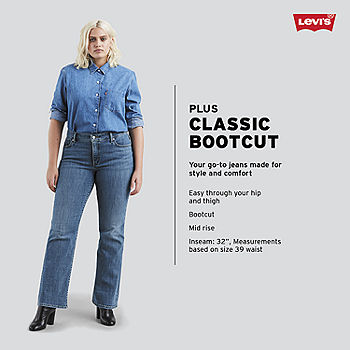 Levi's® Womens Plus Mid Rise Classic Bootcut Jean - JCPenney