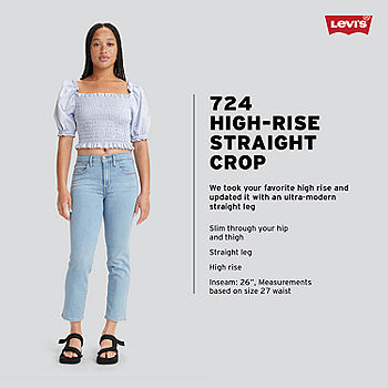 Effektivitet halvt Humanistisk Levi's® Womens 724™ High Rise Straight Crop Jeans - JCPenney