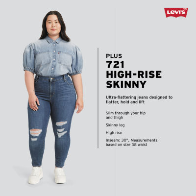 Plus Size Levis 721 Ripped Levi's® Womens Plus 721 High Rise