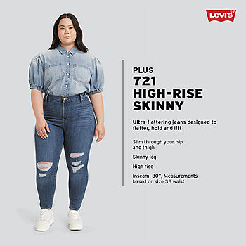 Levi's® Womens Plus 721 High Rise Skinny Jean - JCPenney