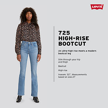Arriba 59+ imagen levi’s 725 high-waisted bootcut jeans