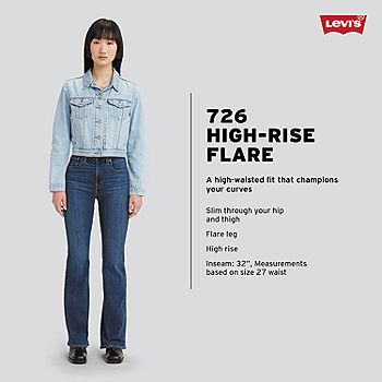 726 High Rise Flare Women's Jeans - Black
