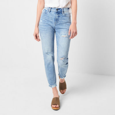 ANISTON HIGH RISE STRAIGHT LEG JEAN, COCONUT