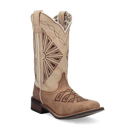 Laredo Womens Kite Days Flat Heel Cowboy Boots, 8 Medium, Brown