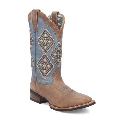 Cowboy boots flat heel hotsell