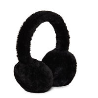 Mixit Faux Fur Earmuff Womens Ear Muffs, One Size, Black